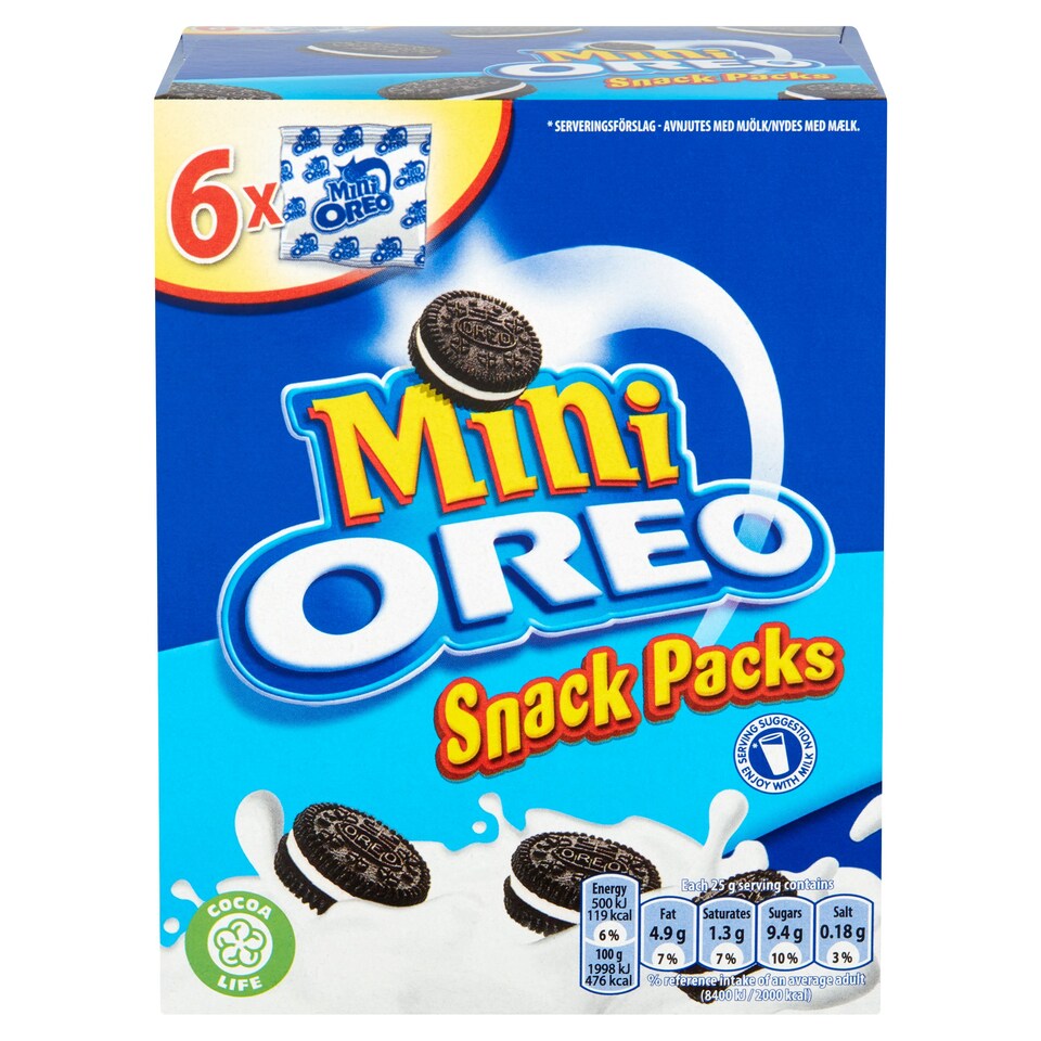image 1 of Mini Oreo Snack Packs 6 Pack 150G