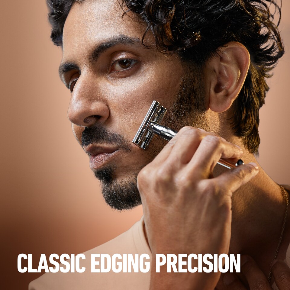 image 1 of King C Gillette Men's Double Edge Razor & 5 Razor Blade Refills