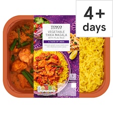 Tesco Vegetable Tikka Masala With Pilau Rice 400g