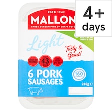 Mallon's Low Fat Gluten Free Sausages 240G