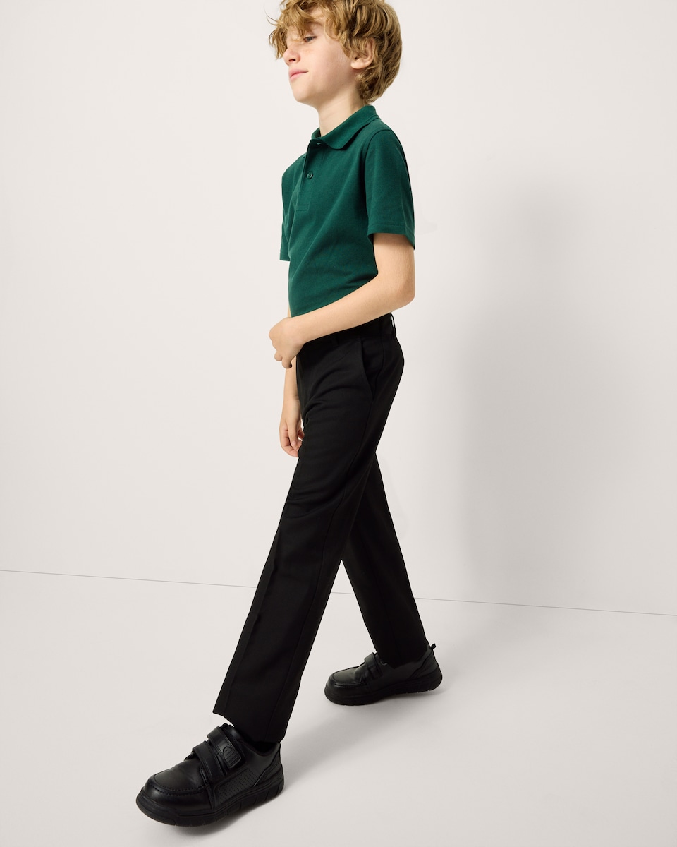 image 1 of F&F School Boys 5-Pack Regular Fit Trousers in Black