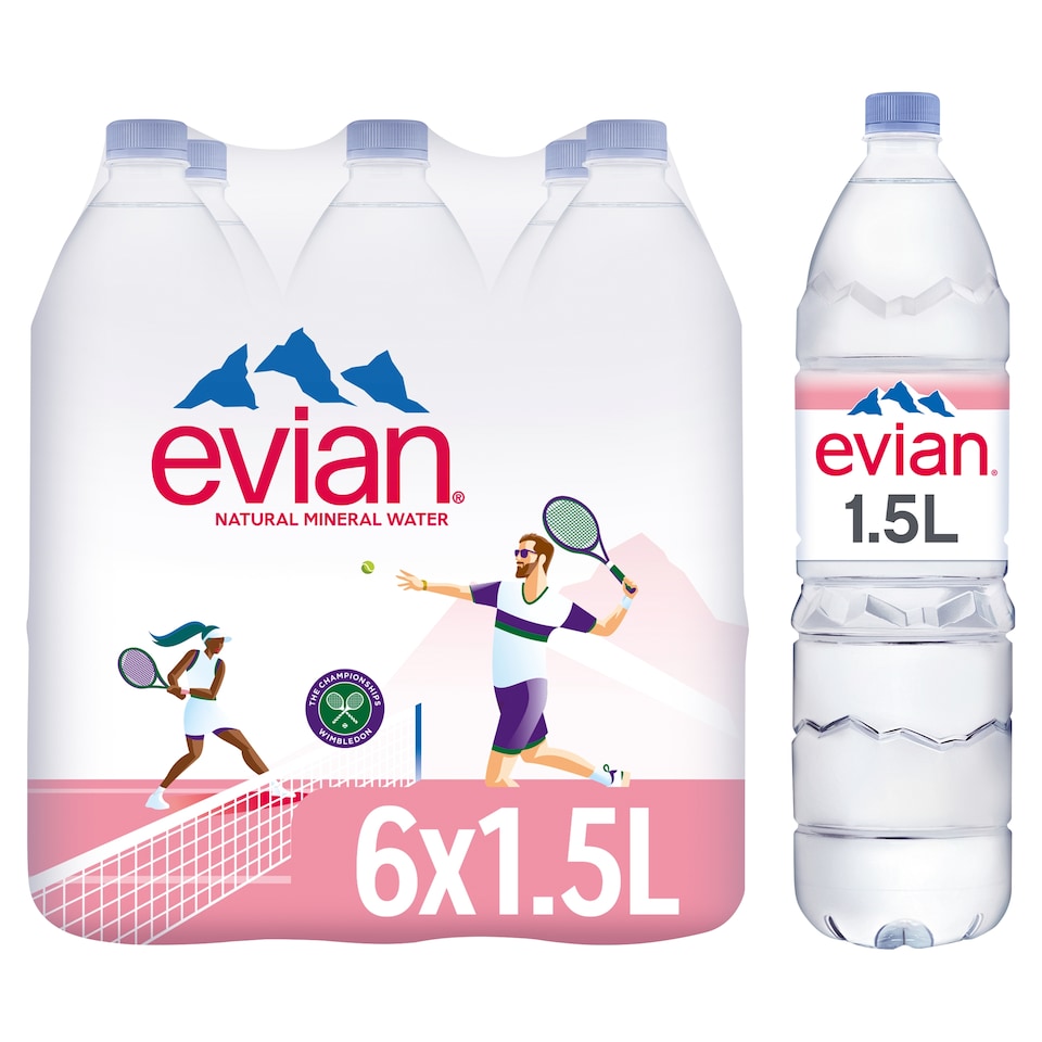 image 1 of Evian Natural Bottled Mineral Still Water Multipack 6x1.5L