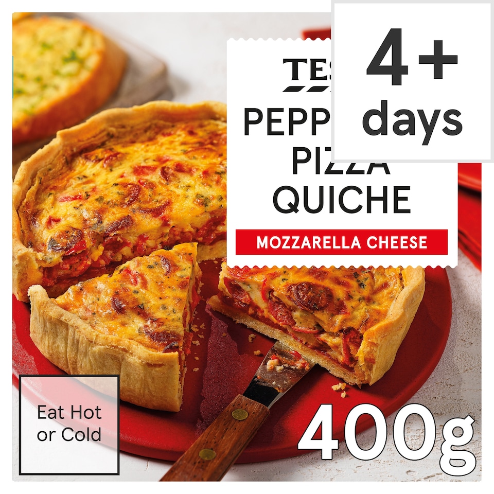 Tesco Pepperoni Pizza Quiche 400g
