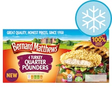 Bernard Matthews 4 Turkey Quarter Pounder In Breadcrumbs 454G