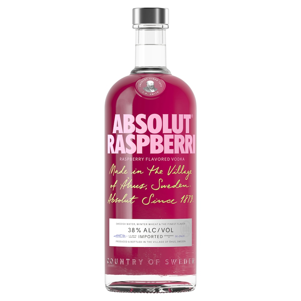 image 1 of Absolut Raspberri Flavoured Vodka 1L