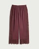 image 4 of F&F Floral Co-ord Beach Trousers in Burgundy