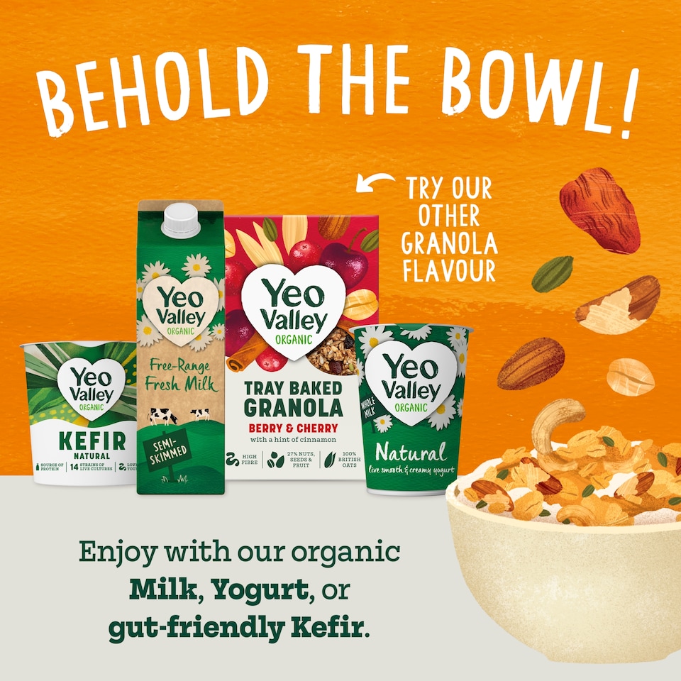 image 1 of Yeo Valley Organic Tray Baked Granola Toasted Nuts & Seeds 360g