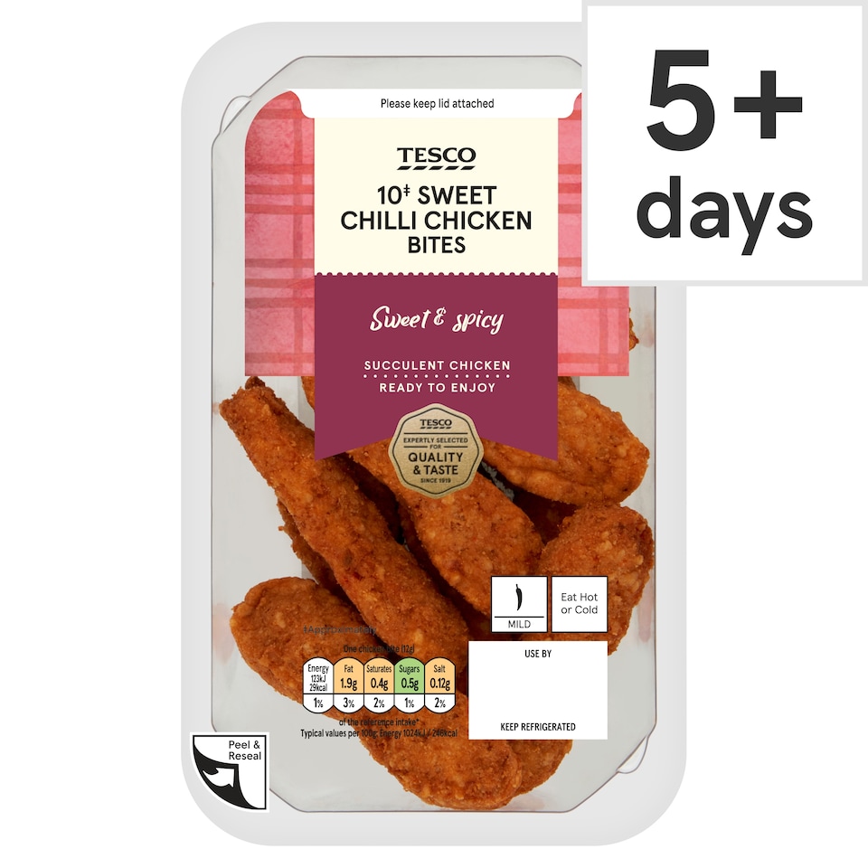 Tesco 10 Sweet Chilli Chicken Satay bites 120g