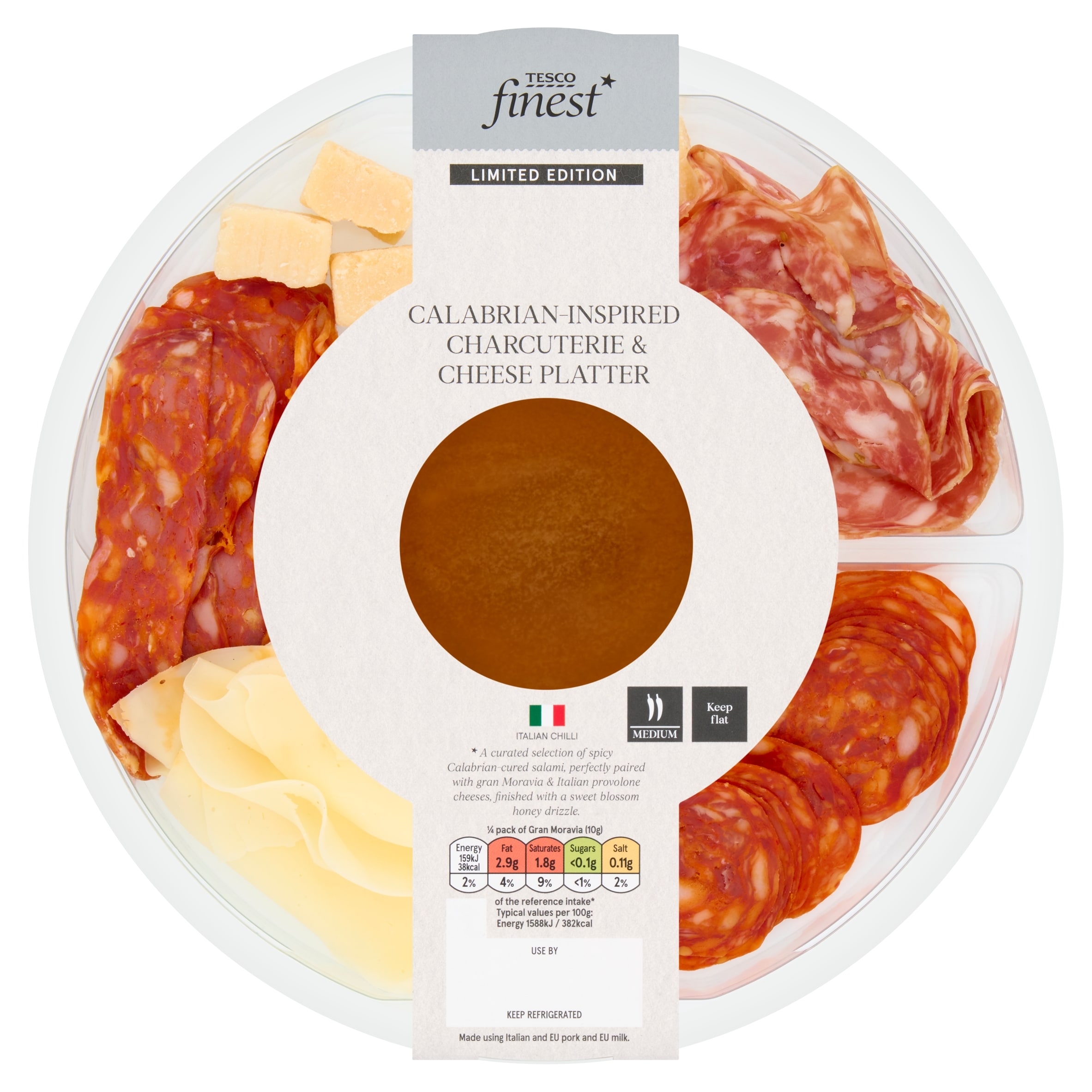 Tesco Finest Calabrian-Inspired Charcuterie & Cheese Platter 210g