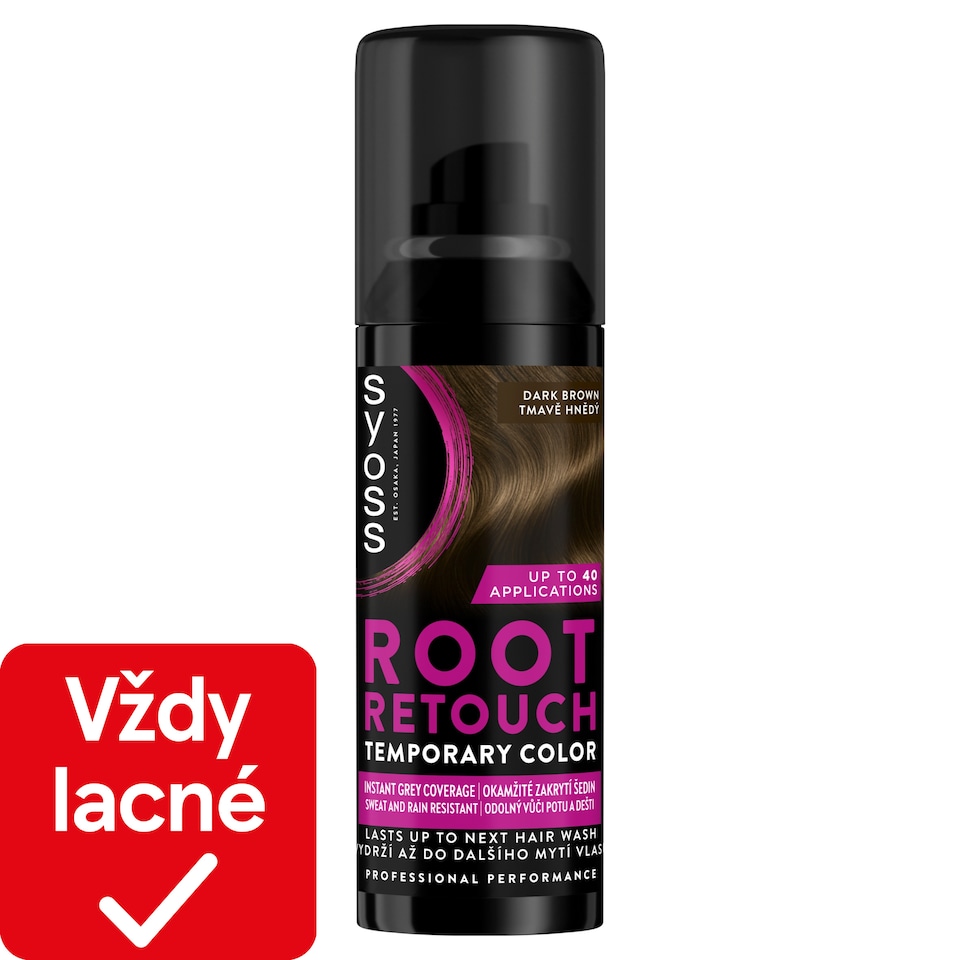 image 1 of Syoss Root Retouch Temporary Color Corrector for Ingrown Hair Dark Brown 120 ml