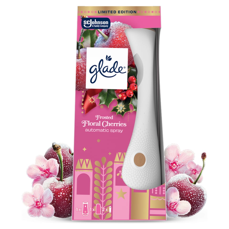 Glade Automatic Spray Holder and Refill Frosted Floral Cherries 269ml