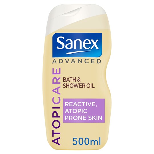 Sanex Advanced Bath Oil Atopi 500Ml Tesco Groceries