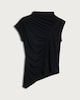 image 4 of F&F Ruched Lace Trim Short Sleeved T-Shirt in Black