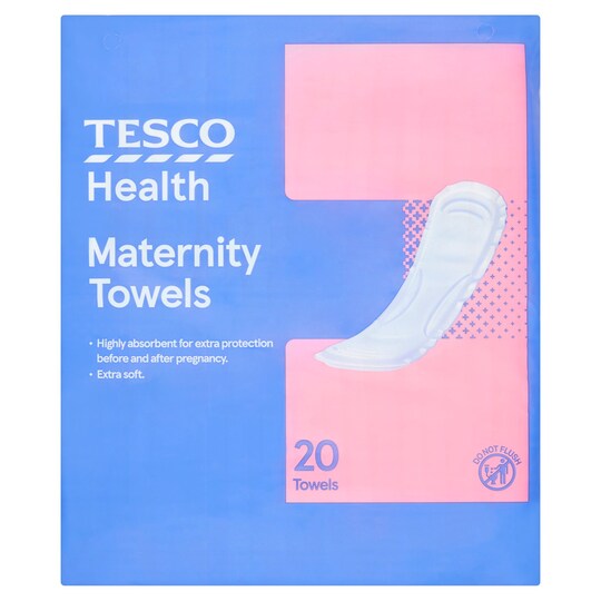 Tesco Maternity Towel 20 Pack Tesco Groceries