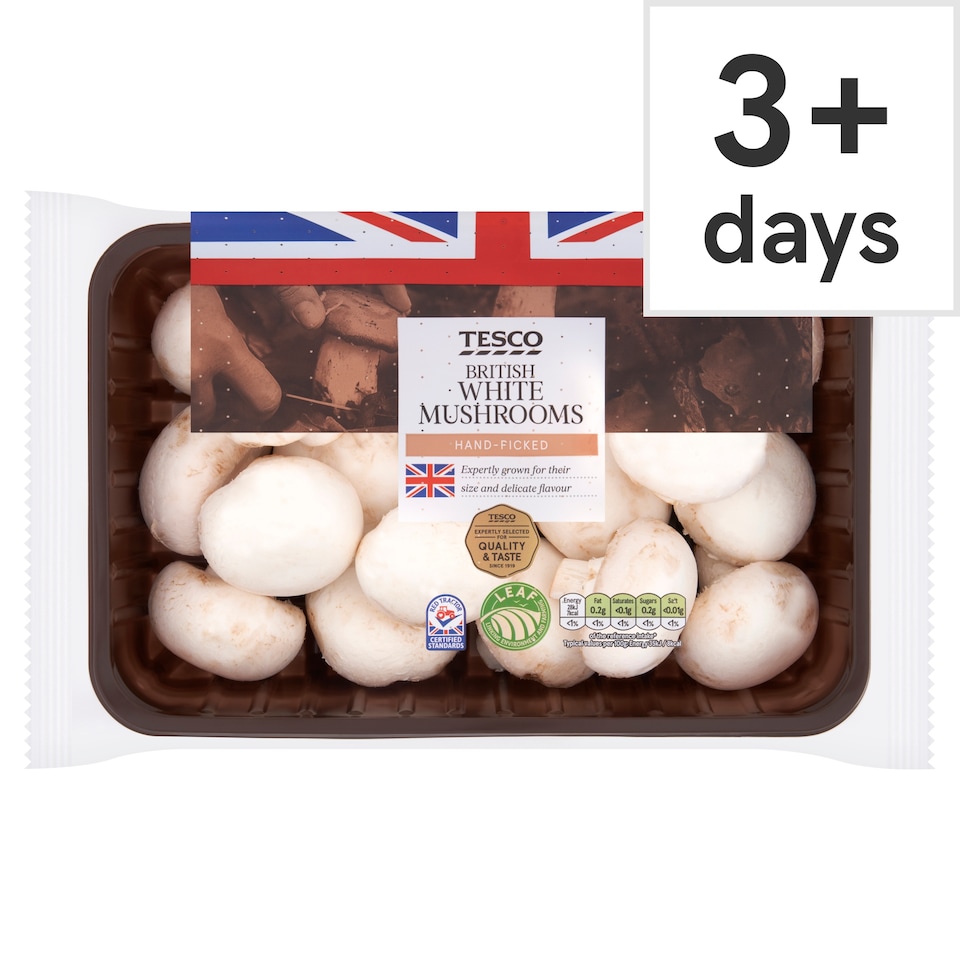 Tesco Family Pack Mushrooms 625G
