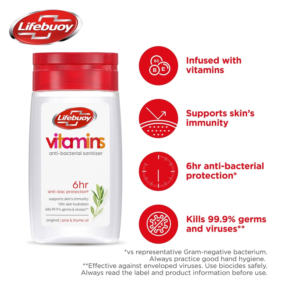 image 1 of Lifebuoy Hand Sanitiser Gel 50Ml