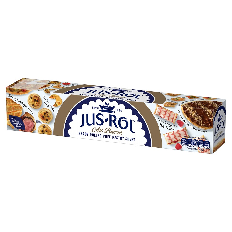 Jus-Rol All Butter Ready Rolled Puff Pastry Sheet 320g