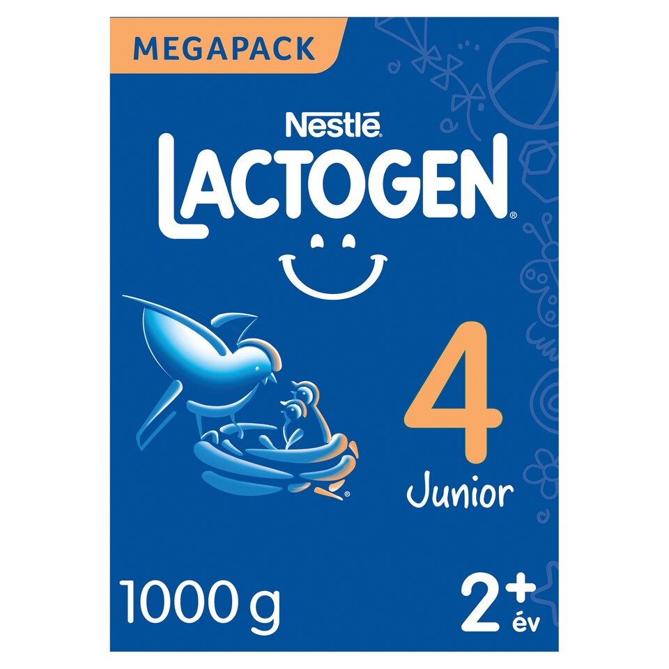 Lactogen 4 Junior tejalapú italpor vitaminokkal és ásványi anyagokkal 2 év+ 2 x 500 g (1000 g)  1. kép