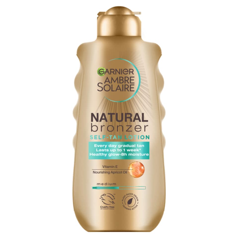 image 1 of Garnier Ambre Solaire Natural Bronzer Self Tan Medium 200Ml