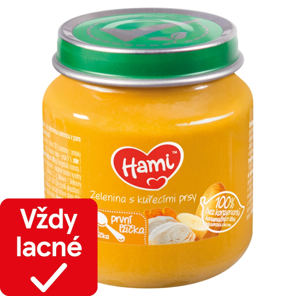 Hami príkrm Zelenina s kuracím mäsom 125 g