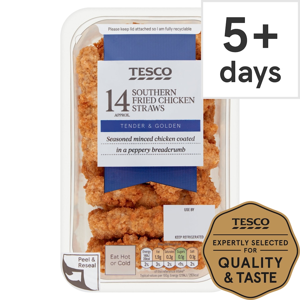 Tesco Southern Fried Chicken Straws 168g