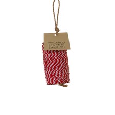 Red & White Parcel Twine 10m