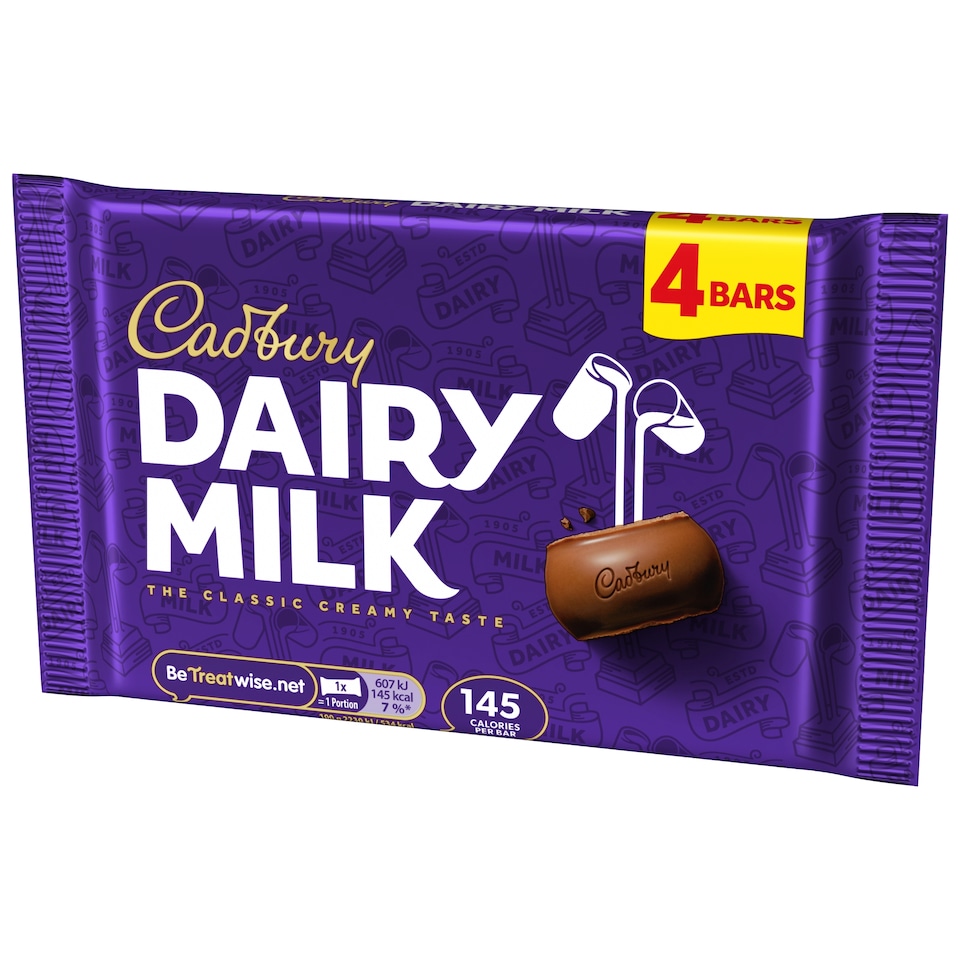 image 1 of Cadbury Dairy Milk 4 Pack 108.8G