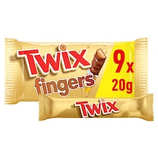 Twix Multipack Chocolate Bars Biscuits 9x20g