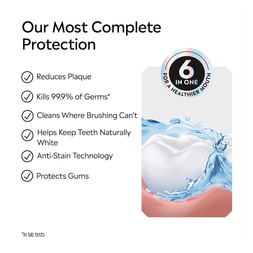 image 1 of Listerine Total Care Stay White Arctic Mint Mouthwash 500ml