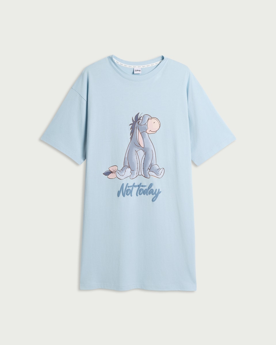 image 1 of Disney Eeyore Pure Cotton Nightdress in Blue