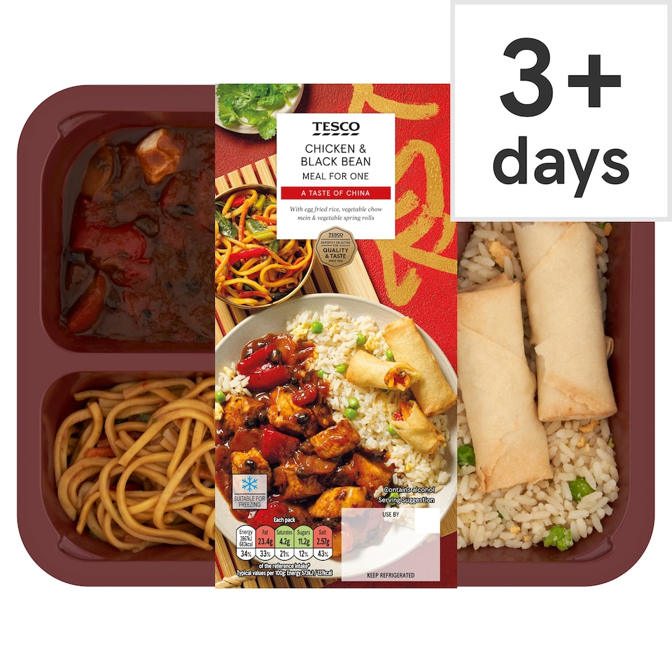 Tesco Chicken & Black Bean Meal For One 500G