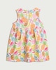 image 2 of F&F Baby Pure Cotton Tropical Fruit Print Sleeveless Dress in Cream