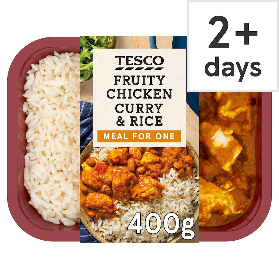 Tesco Fruity Chicken Curry & Rice 400G