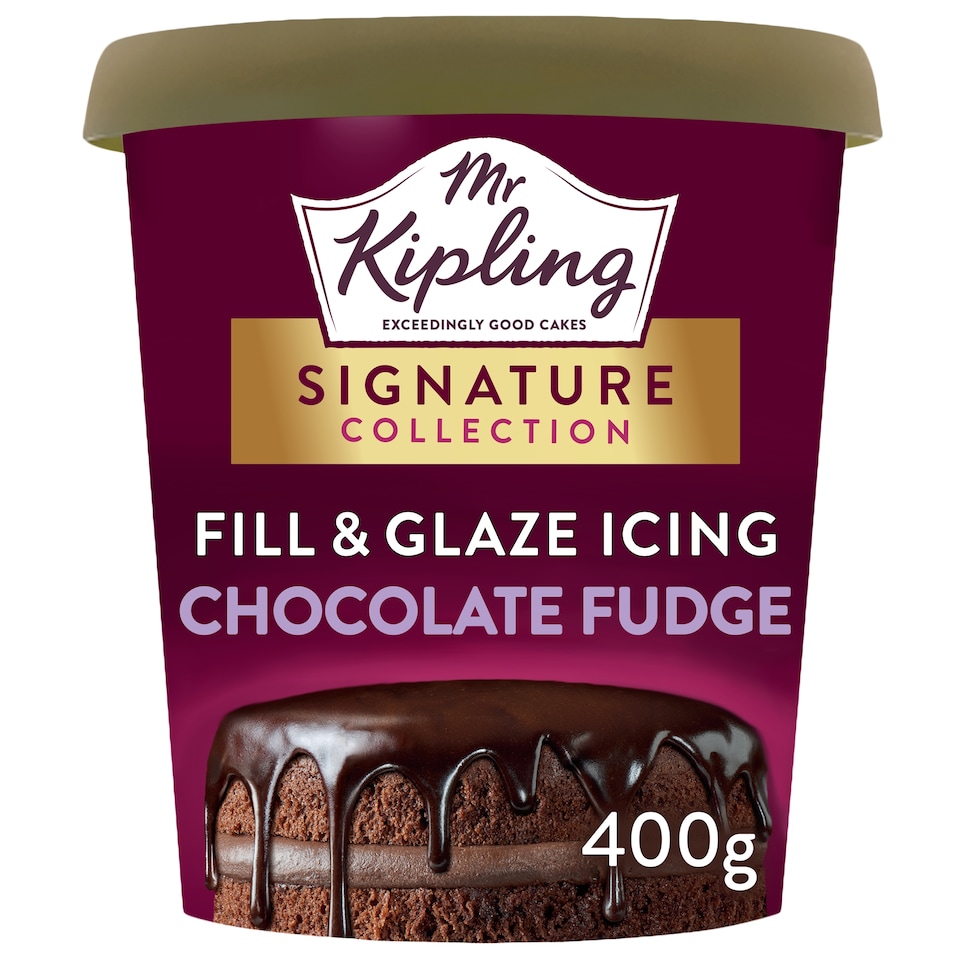 Mr Kipling Fill & Glaze Icing - Chocolate Fudge 400g