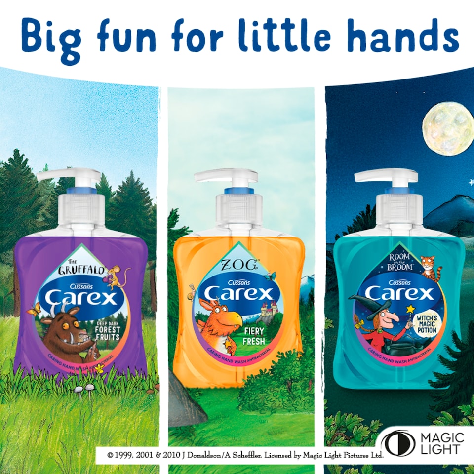 image 1 of CAREX LIQUID HANDWASH JULIA DONALDSON'S 'ROOM ON THE BROOM' 250ML