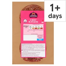 Shazans Halal Beef Burgers Quart Pounders 454G