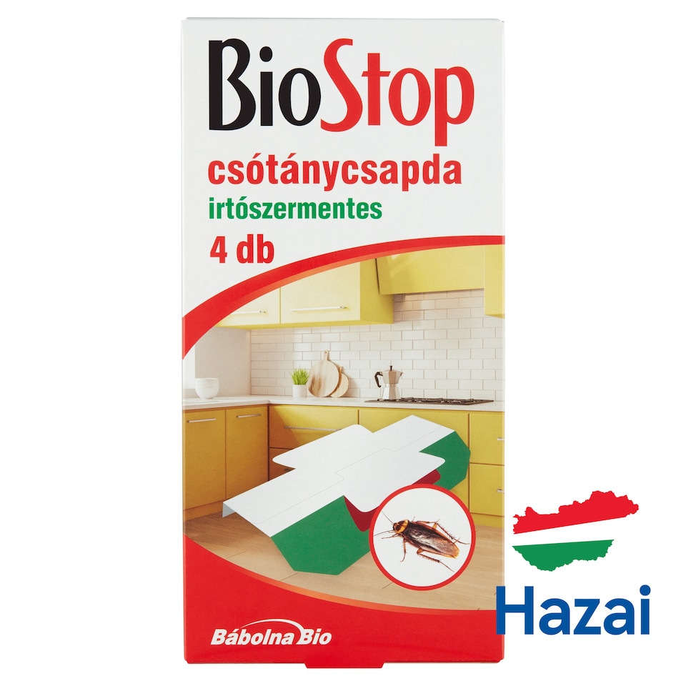 BioStop irtószermentes csótánycsapda 4 db  1. kép
