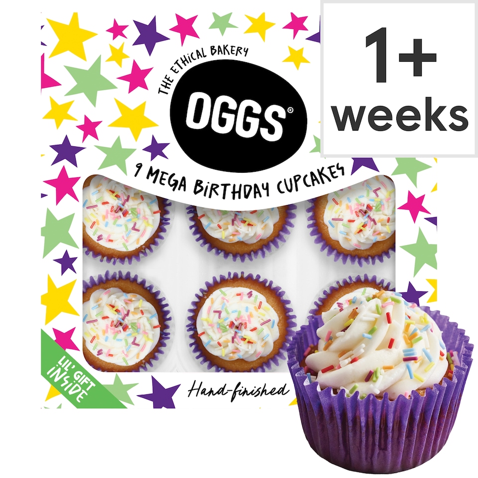OGGS Mega Birthday Cupcakes 9pk