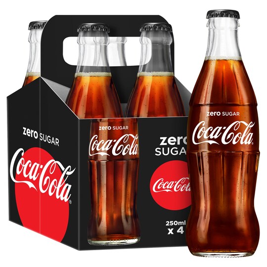 Coke Zero 4X250ml Tesco Groceries