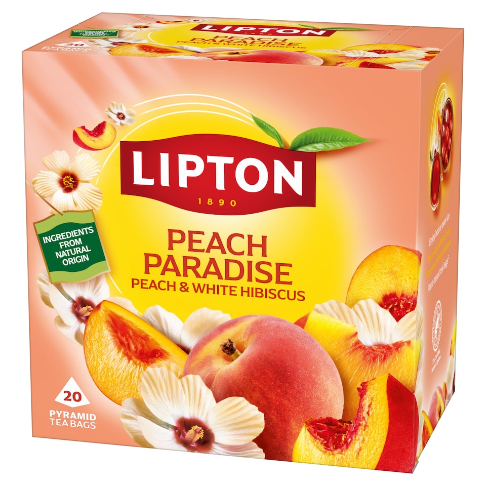 image 1 of Lipton Peach Paradise 20 Tea Bags 46g