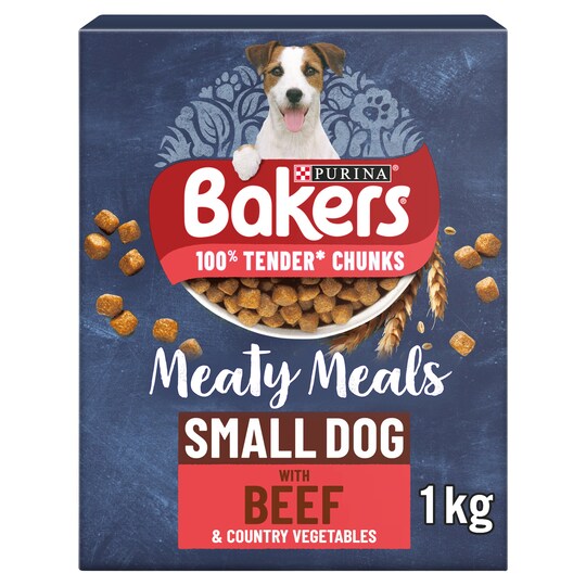 Bakers Complete Meaty Meals Small Dog Beef 1Kg Tesco Groceries