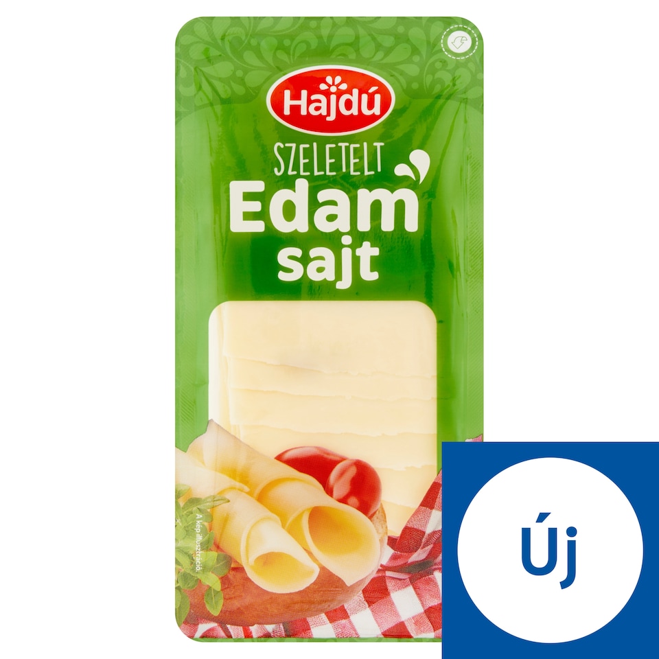 image 1 of Hajdú Semi-Fat, Semi-Hard Sliced Edam Cheese 100 g