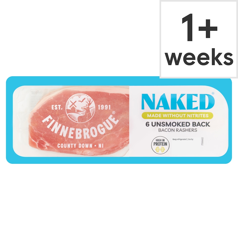 Finne Brogue 6 Naked Unsmoked Back Bacon 200G
