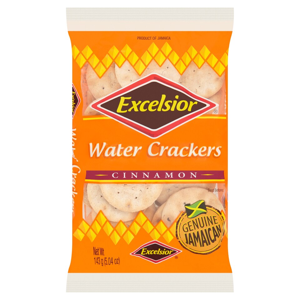 Excelsior Jamaican Water Crackers Cinnamon 143G