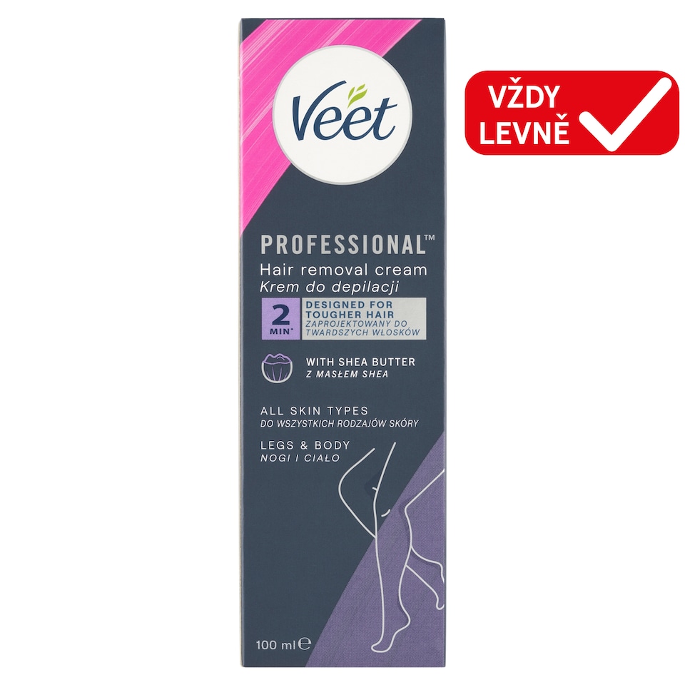 image 1 of Veet Professional Hair Removal Cream Legs & Body 100ml