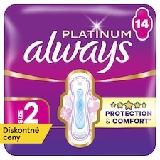 Always Platinum Hygienické Vložky Super (Veľkosť 2) 14 Vložiek
