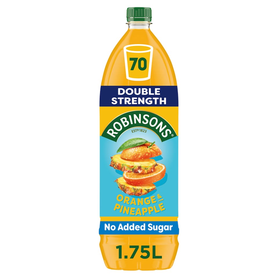 image 1 of Robinsons Double Strength Orange & Pineapple Squash 1.75L 
