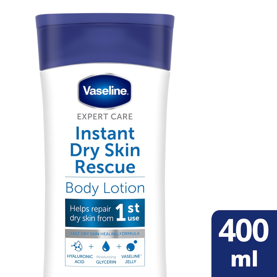 image 1 of Vaseline Expert Care Instant Dry Skin Rescue Lotion 400Ml