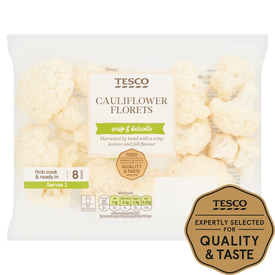 Tesco Cauliflower Florets 240G