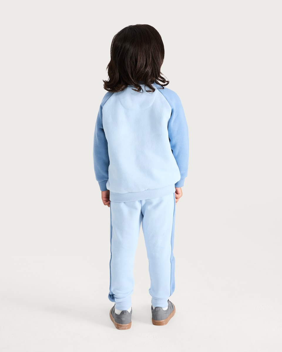 image 1 of Bluey 2-Piece Cotton Rich Sweatshirt and Joggers Set in Blue